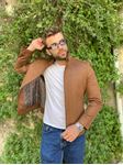 Picture of LIGHT BROWN SUEDE LEATHER COAT