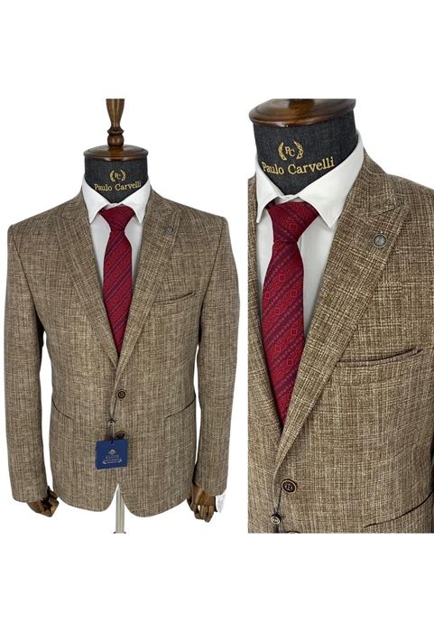 Image de VESTE UNIE MARRON CENDRE
