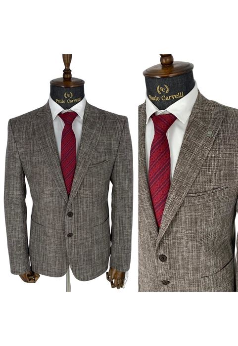 Image de VESTE UNIE MARRON LAIT FONCÉ