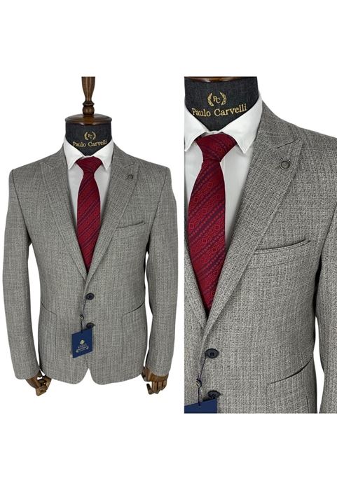 صورة جاكيت رمادي كلاسيكي