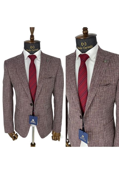 صورة سترة سادة بنمط قرفة فاتح