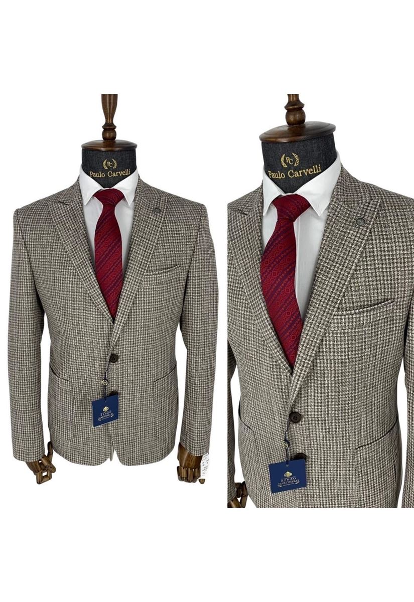 Picture of CLASSIC ASH YELLOW SQUARE DETAILED JACKET