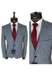 Picture of CLASSIC BLUE SQUARE PATTERNED JACKET