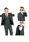 Image de COSTUME ENFANT UNI MOTIF GRIS FUME