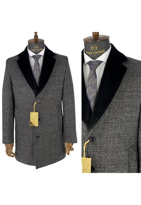 Image de MANTEAU GRIS A MOTIF PLAT