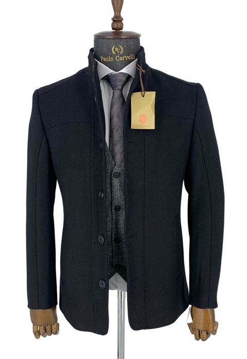 Image de MANTEAU NOIR FUMÉ