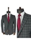 Picture of LIGHT SMOKED GRAY SQUARE STRIP PATTERN SUIT