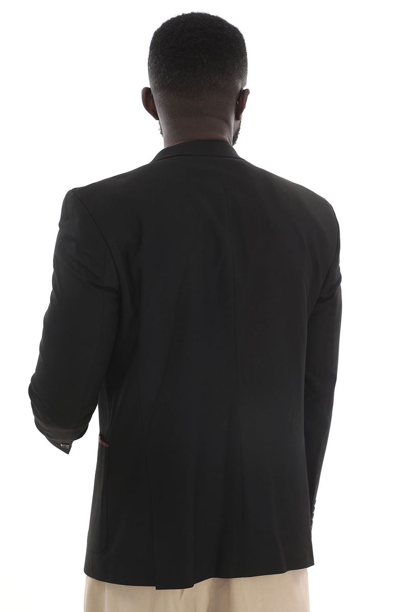Picture of BLACK RED POCKET DETAILED JACKET