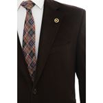 KOYU KAHVE FÜME KADİFE CEKET resmi