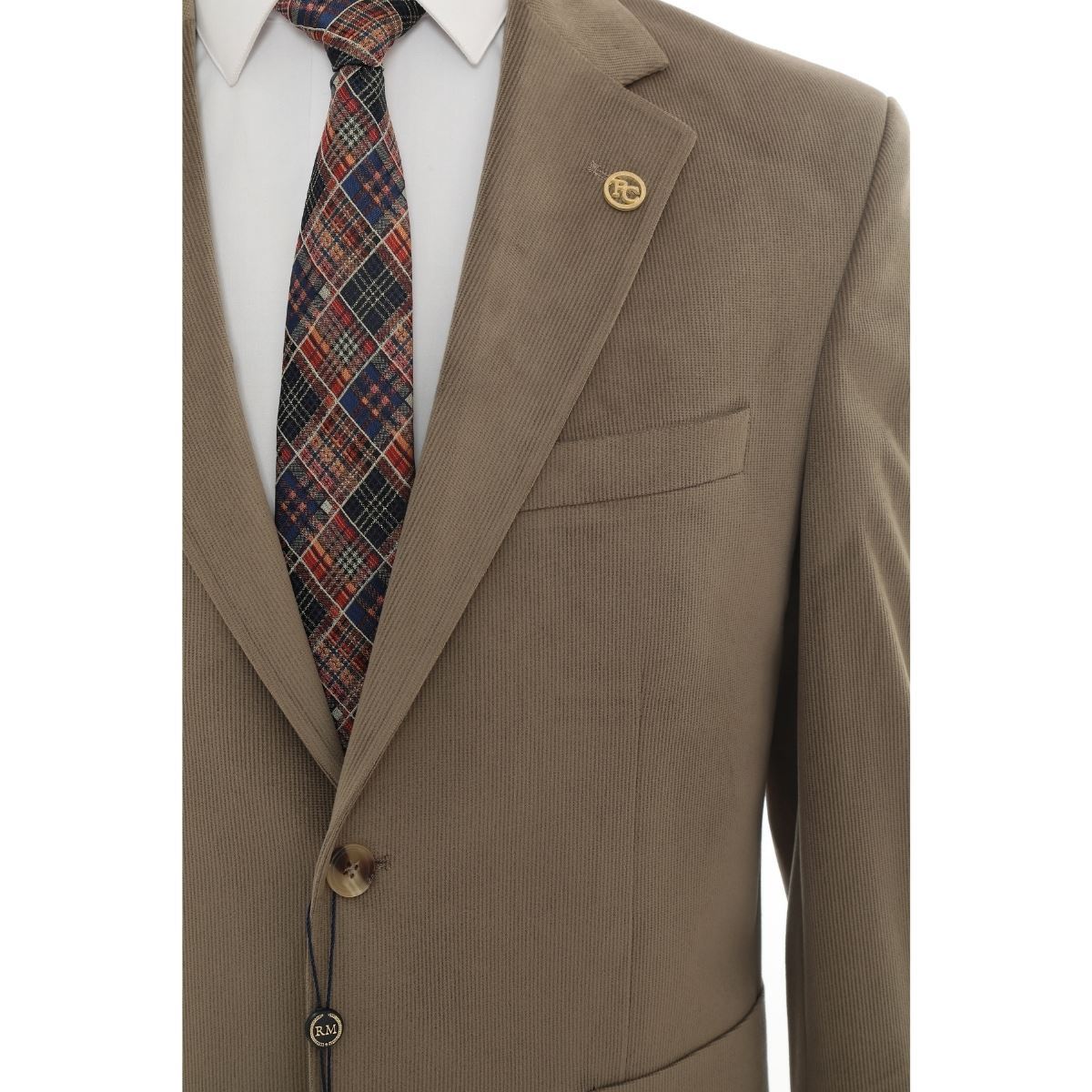 KOYU SÜT KAHVE KADİFE CEKET resmi