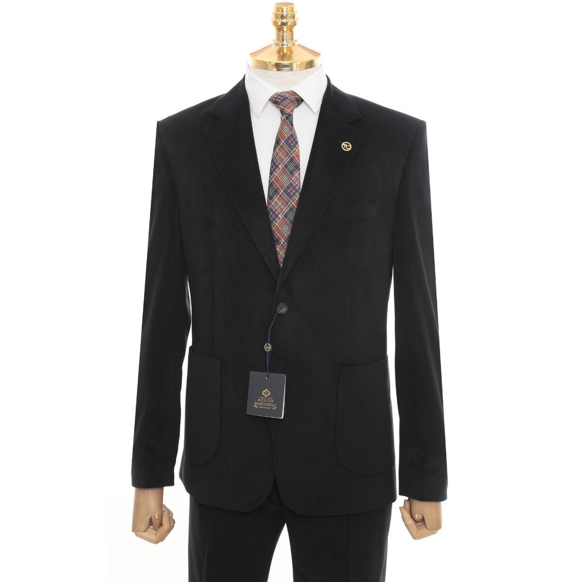 SİYAH KOYU FÜME KADİFE CEKET resmi