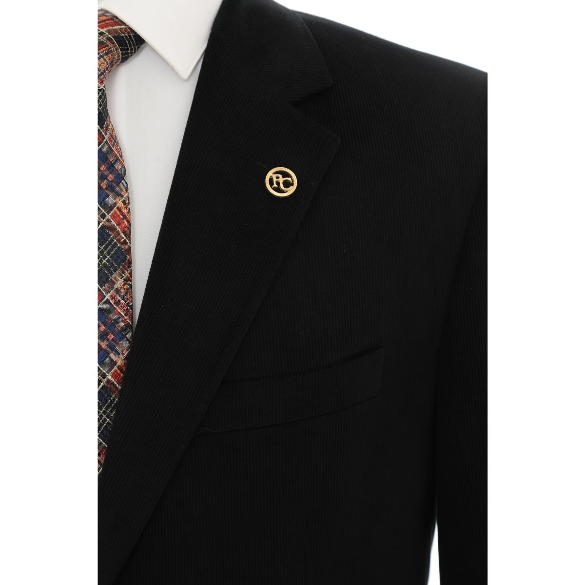 GECE SİYAHI KADİFE CEKET resmi