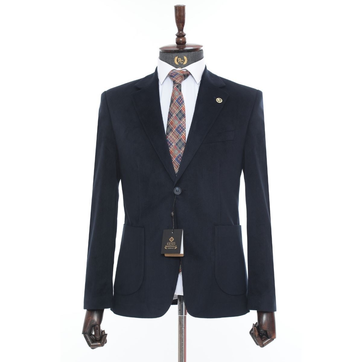 PARLAMENT MAVİSİ KADİFE CEKET resmi