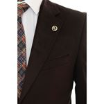 KESTANE RENGİ KADİFE CEKET resmi